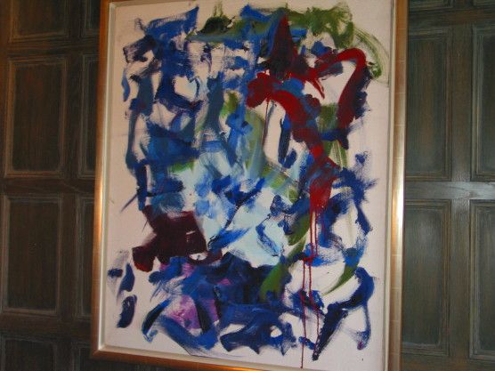 Oil on Canvas Abstract Painting by Joan Mitchell