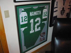 joe namath signed jersey